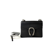 Gucci Dionysus Black Leather Mini Bag